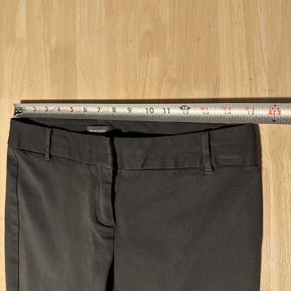 Van Heusen Stretch Extensible Charcoal Gray Business Casual Trouser Pants Size 6 - Picture 5 of 9